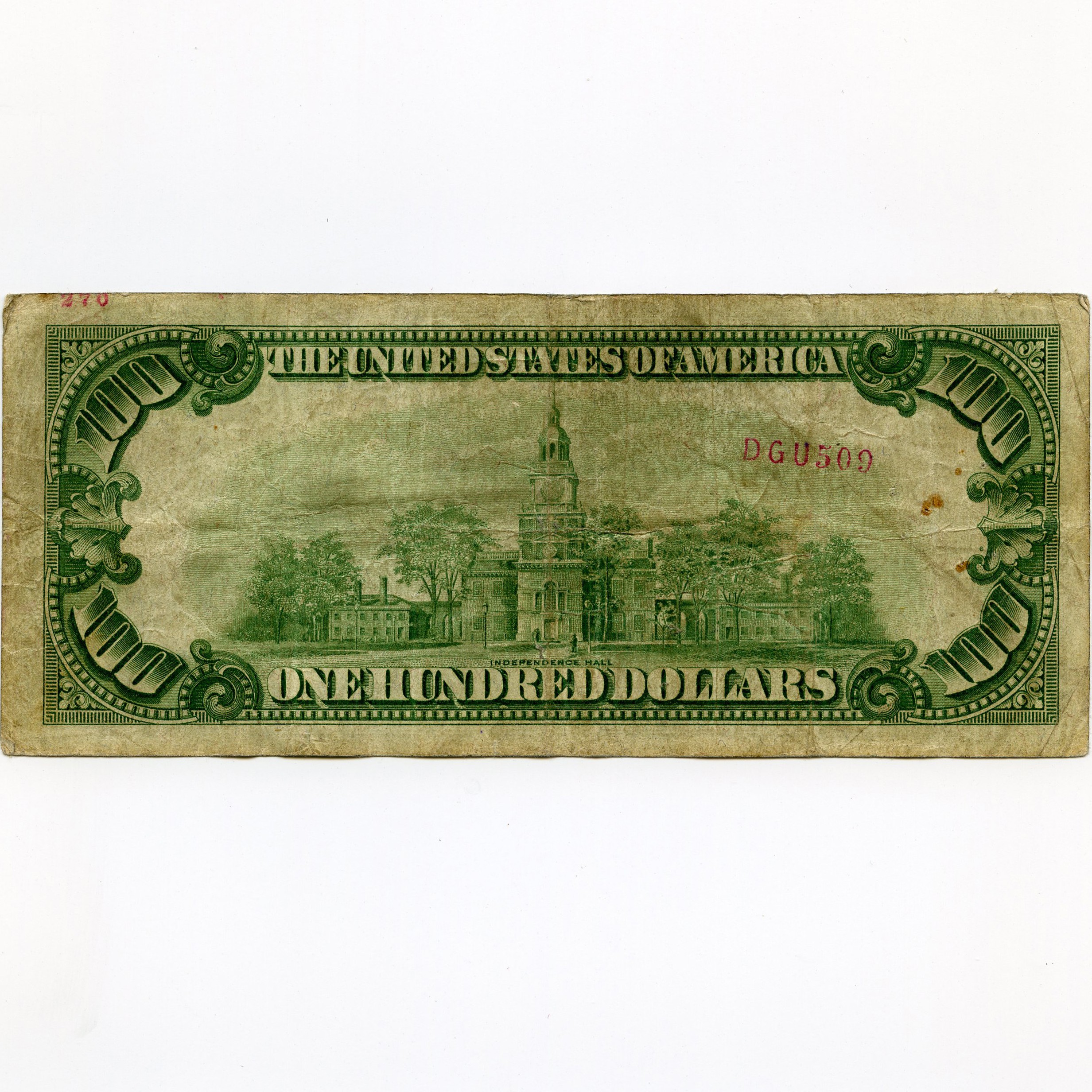 USA - 100 Dollars - A00702614A revers