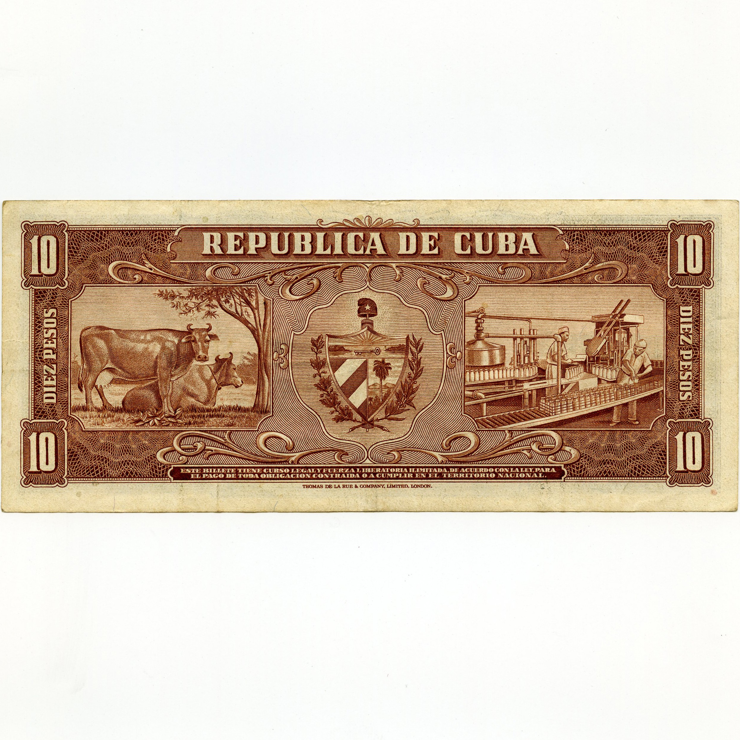 Cuba - 10 Pesos - A836544A revers