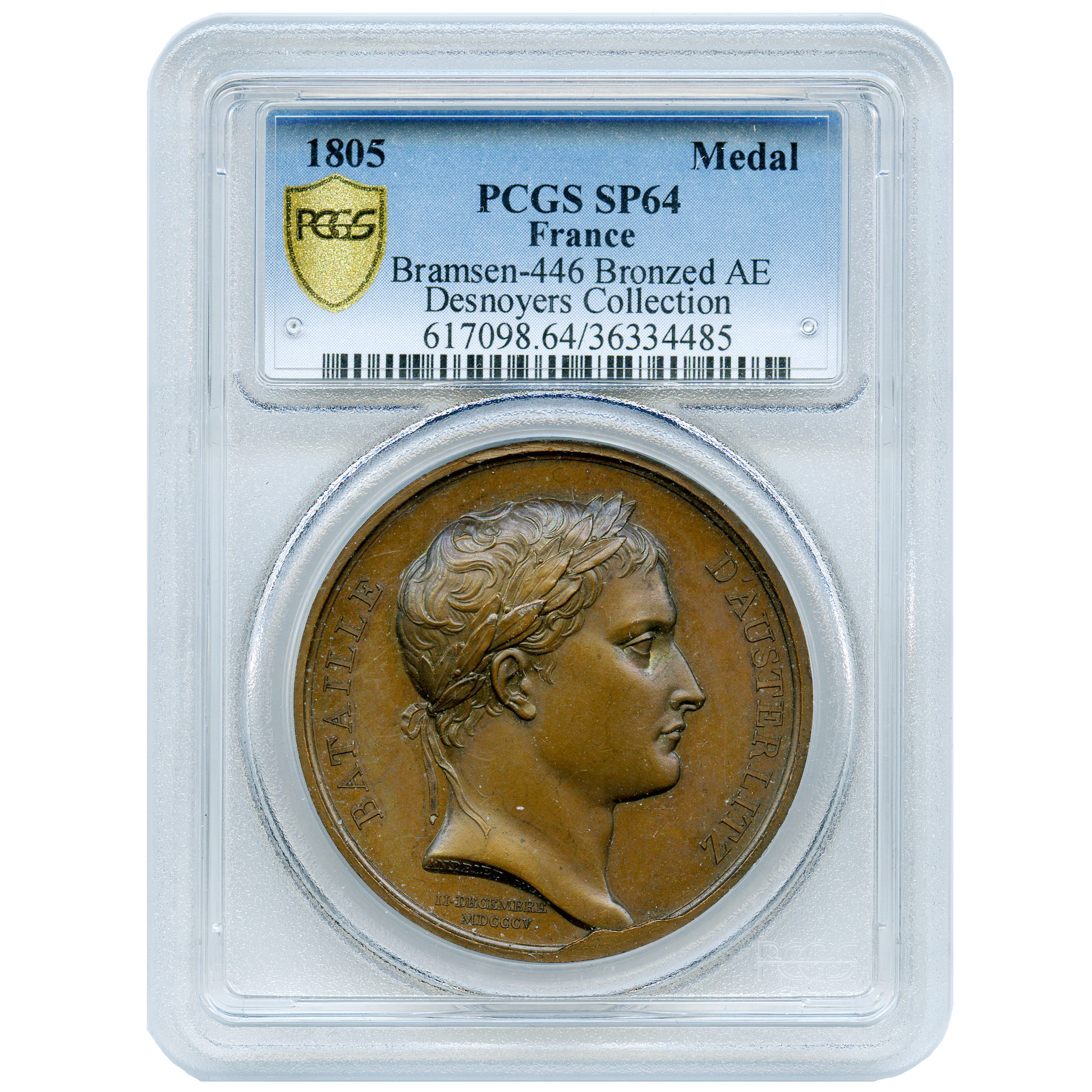 Napoléon Ier - Médaille - 1805 avers
