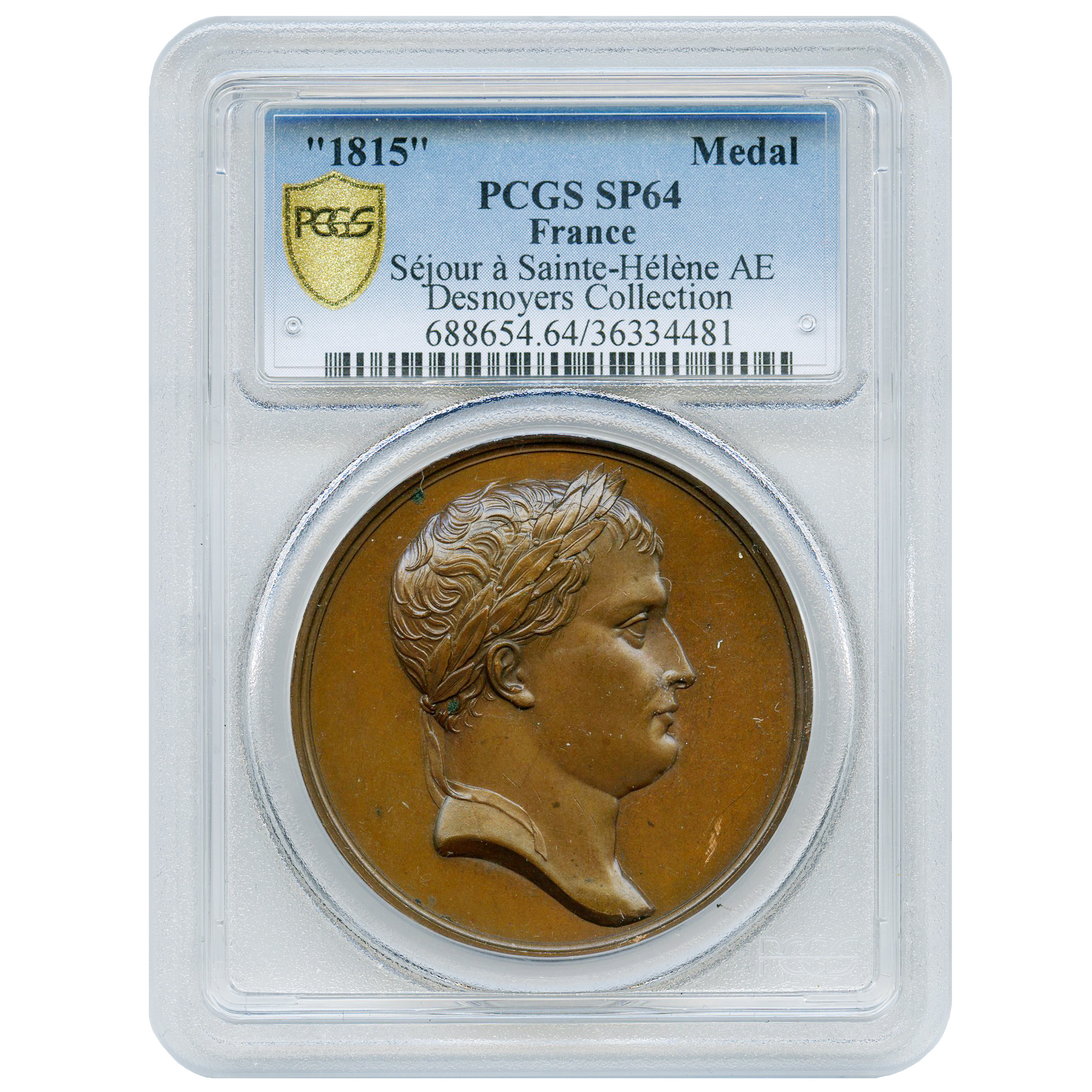 Napoléon Ier - Médaille bronze - 1815 avers