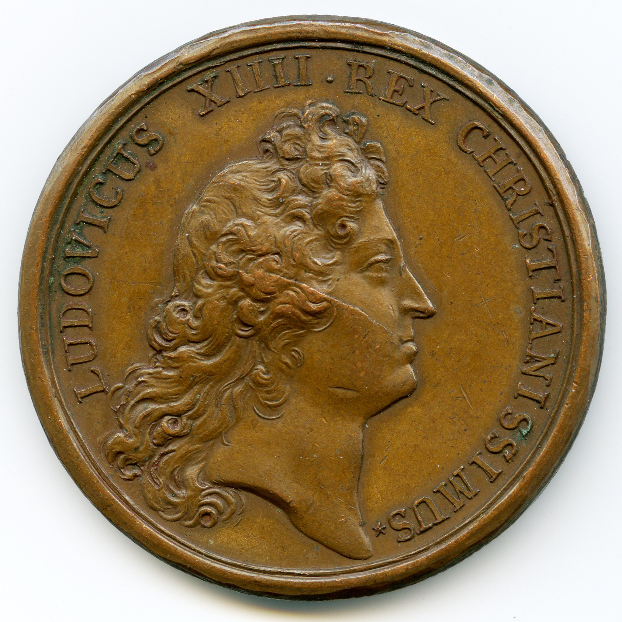Louis XIV - Médaille bronze - 1669 avers