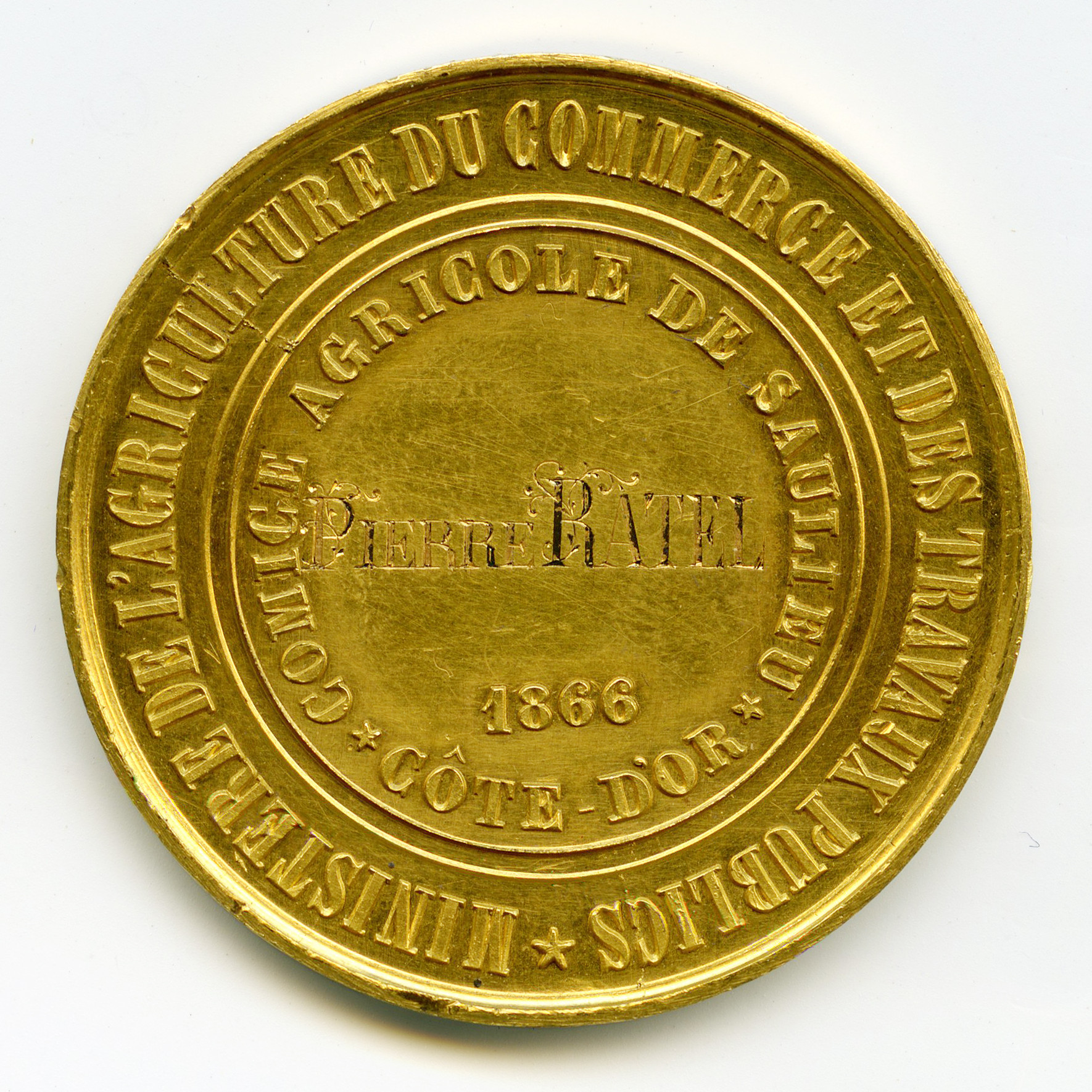 Napoléon III - Médaille Agricole - 1866 revers