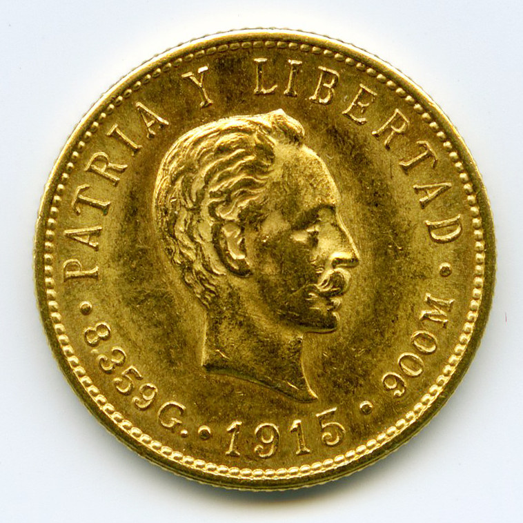Cuba - 5 Pesos - 1916 avers