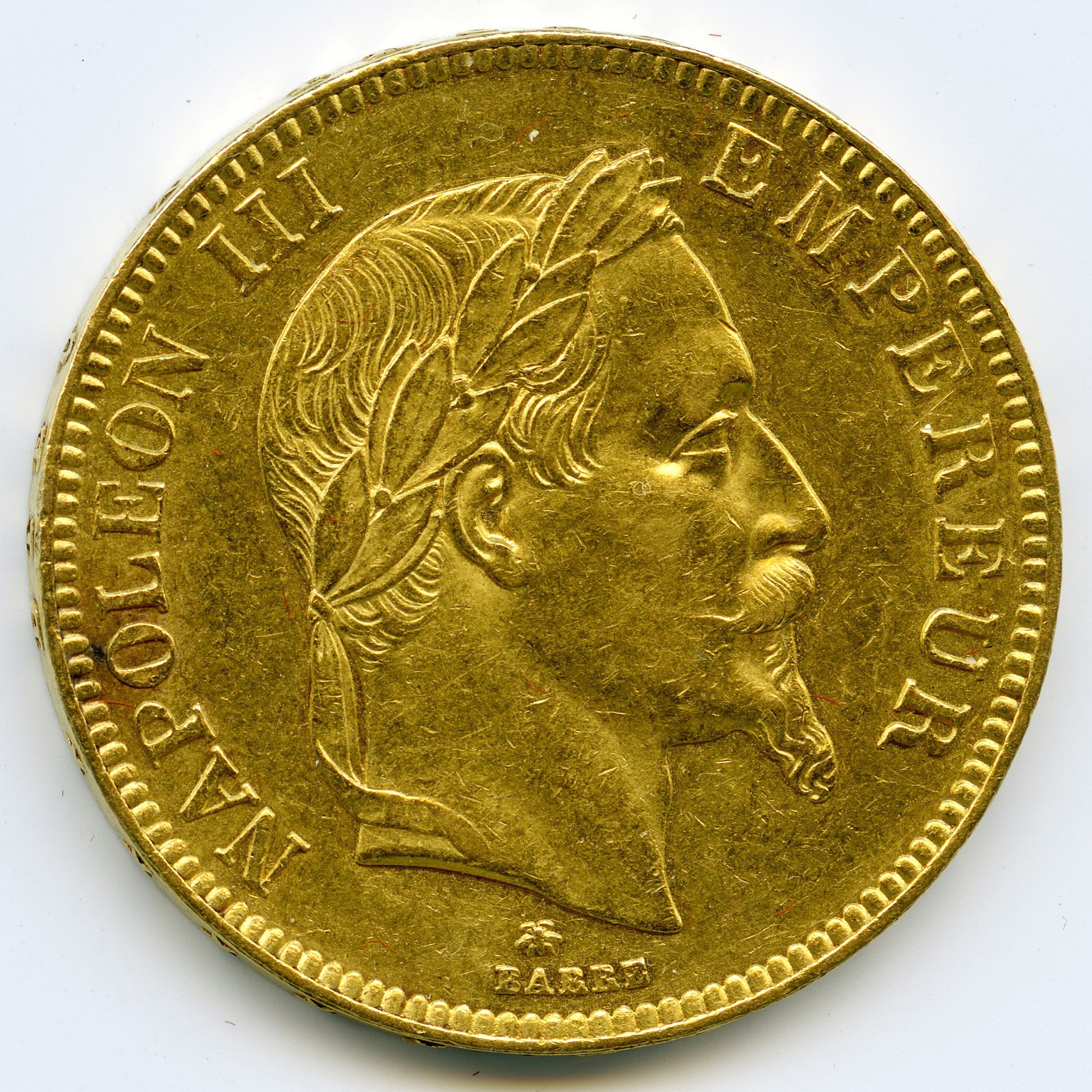Napoléon III - 100 Francs - 1867 A avers