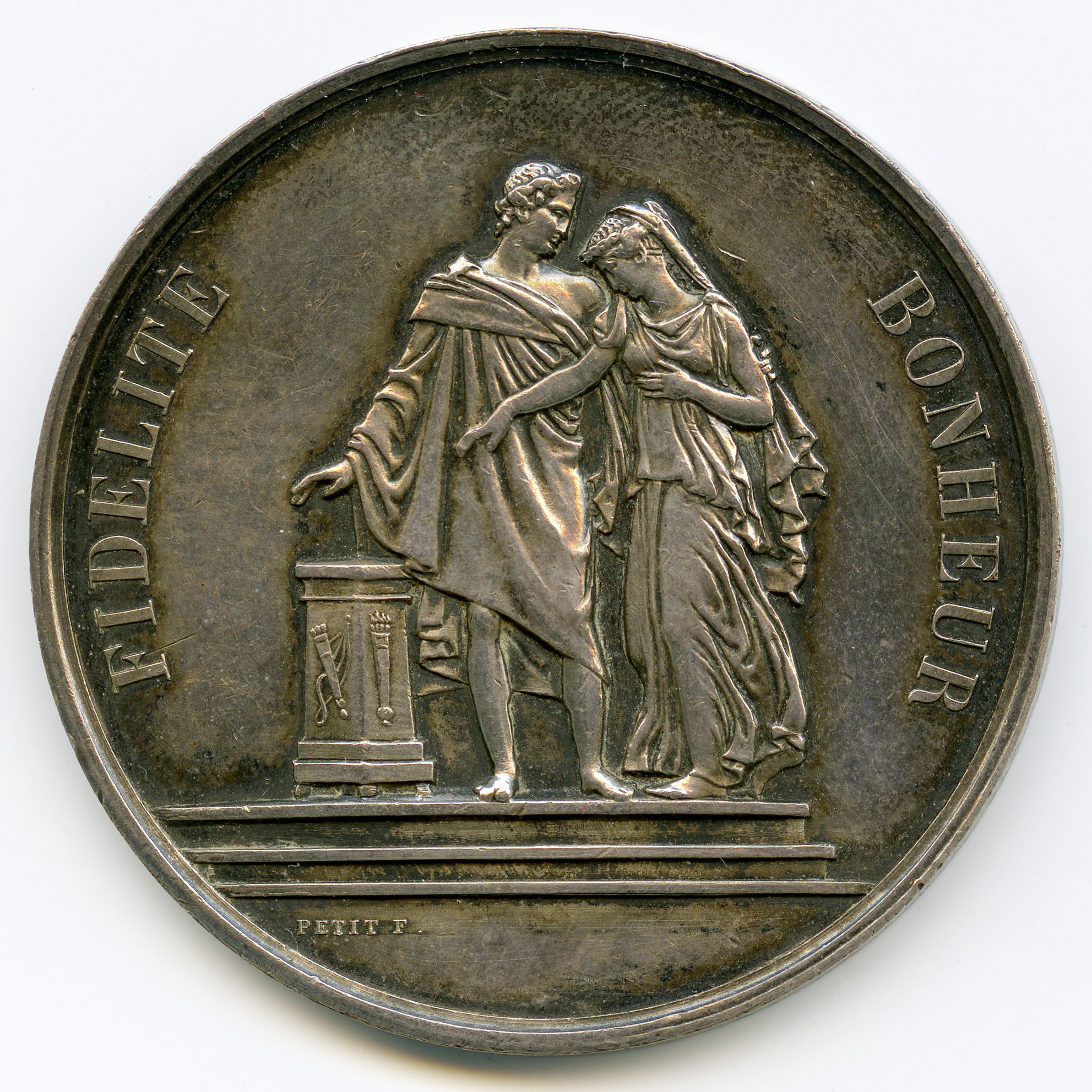 Médaille de mariage - 1885 avers