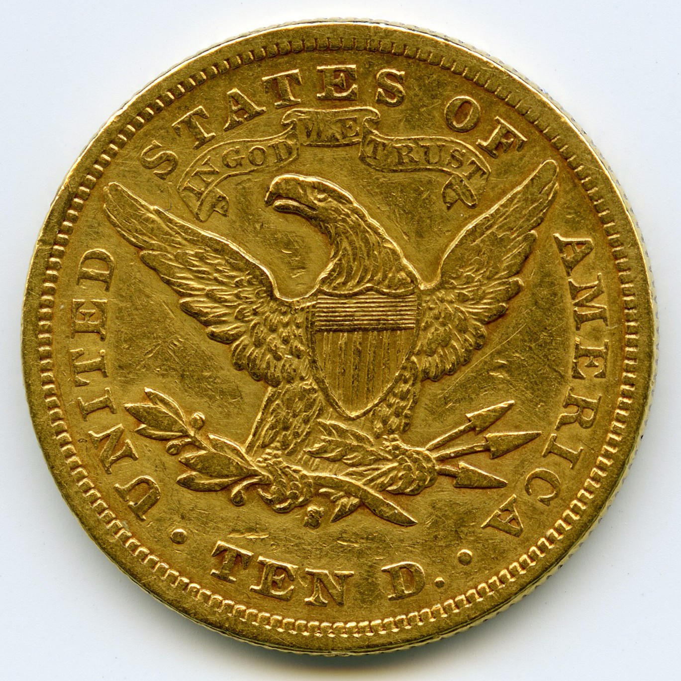 USA - 10 Dollars - 1879 S revers