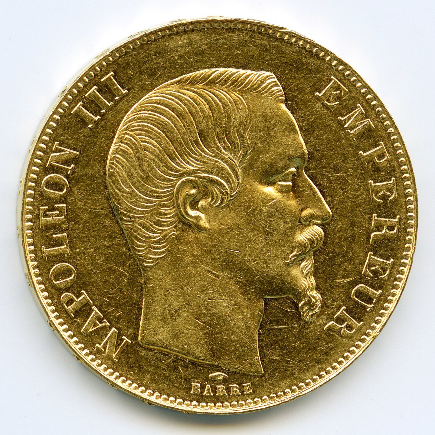 Napoléon III - 50 Francs - 1857 A avers