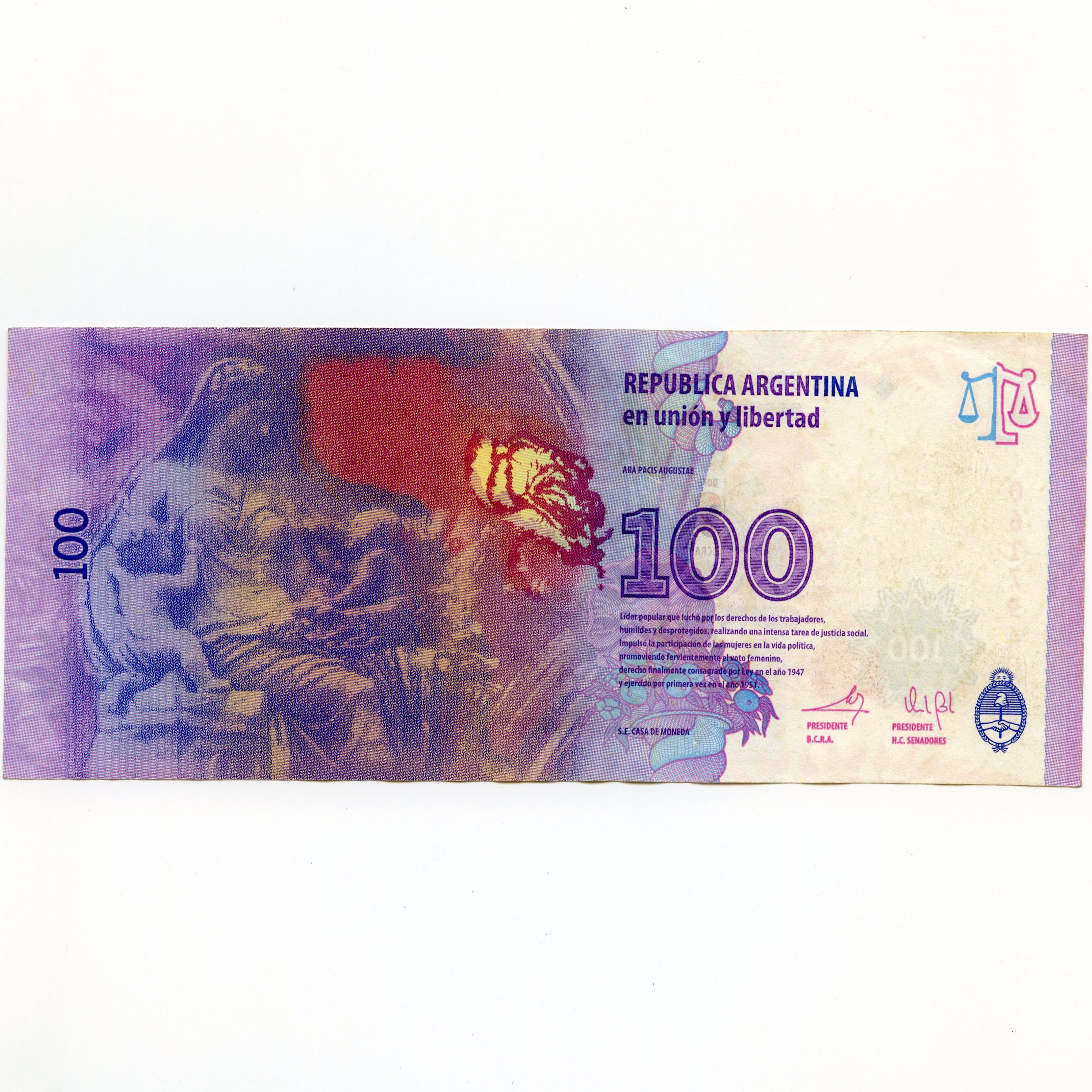 Argentine - 100 Pesos - 06179401A revers