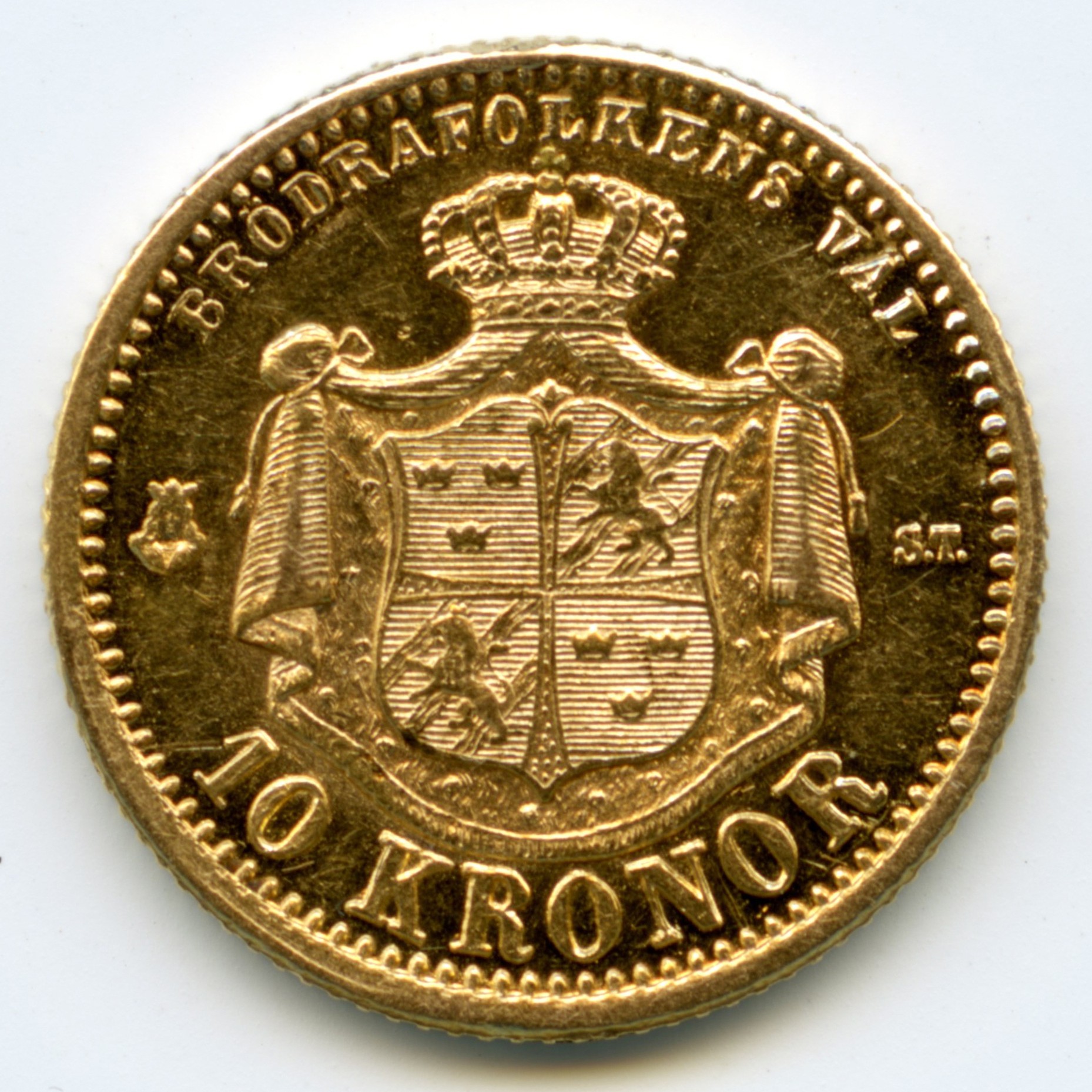 Suède - 10 Kronor - 1873 revers