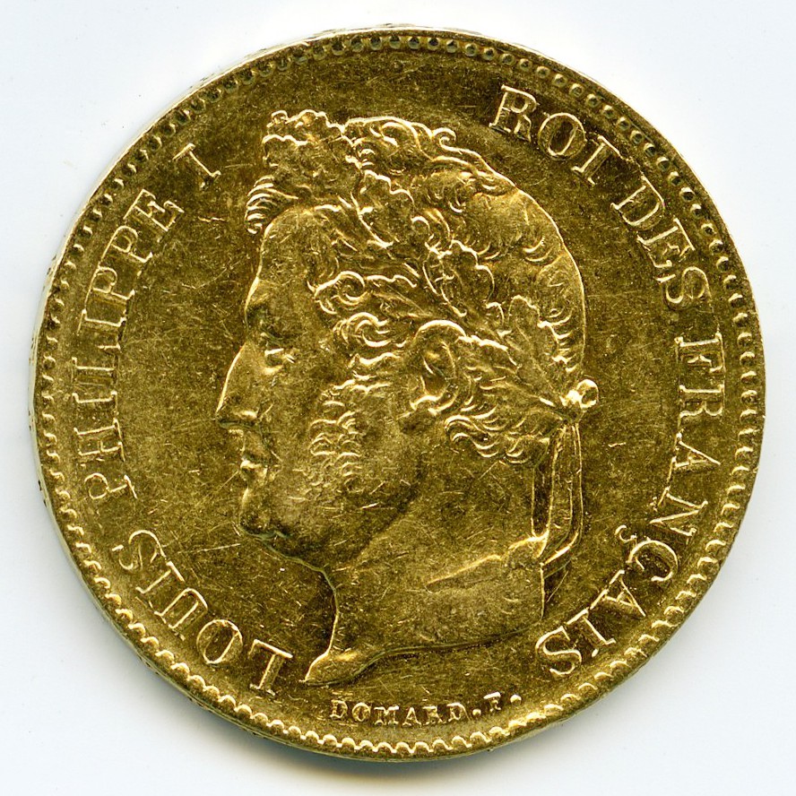 Louis-Philipe I - 40 Francs - 1834 L avers