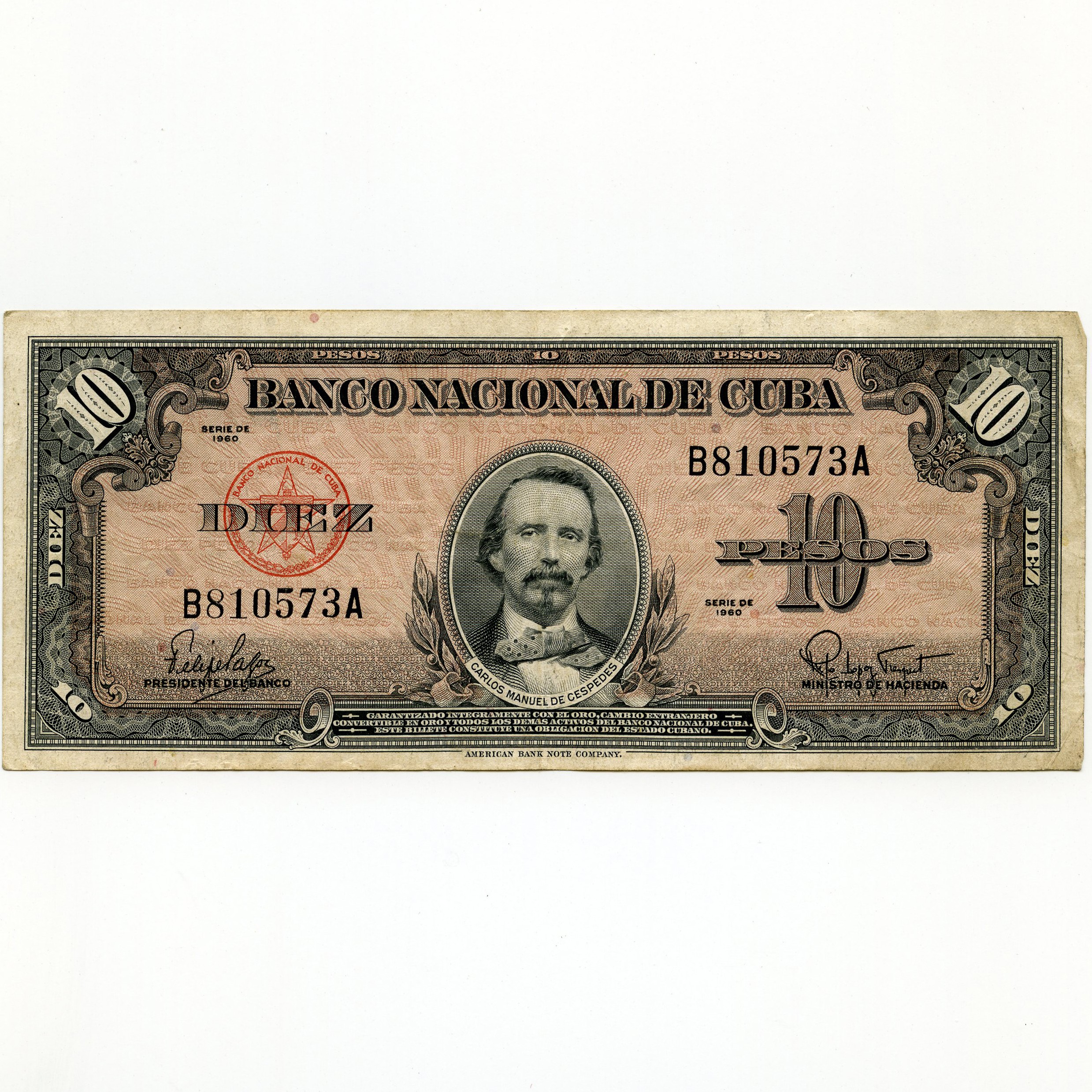 Cuba - 10 Pesos - B810573A avers