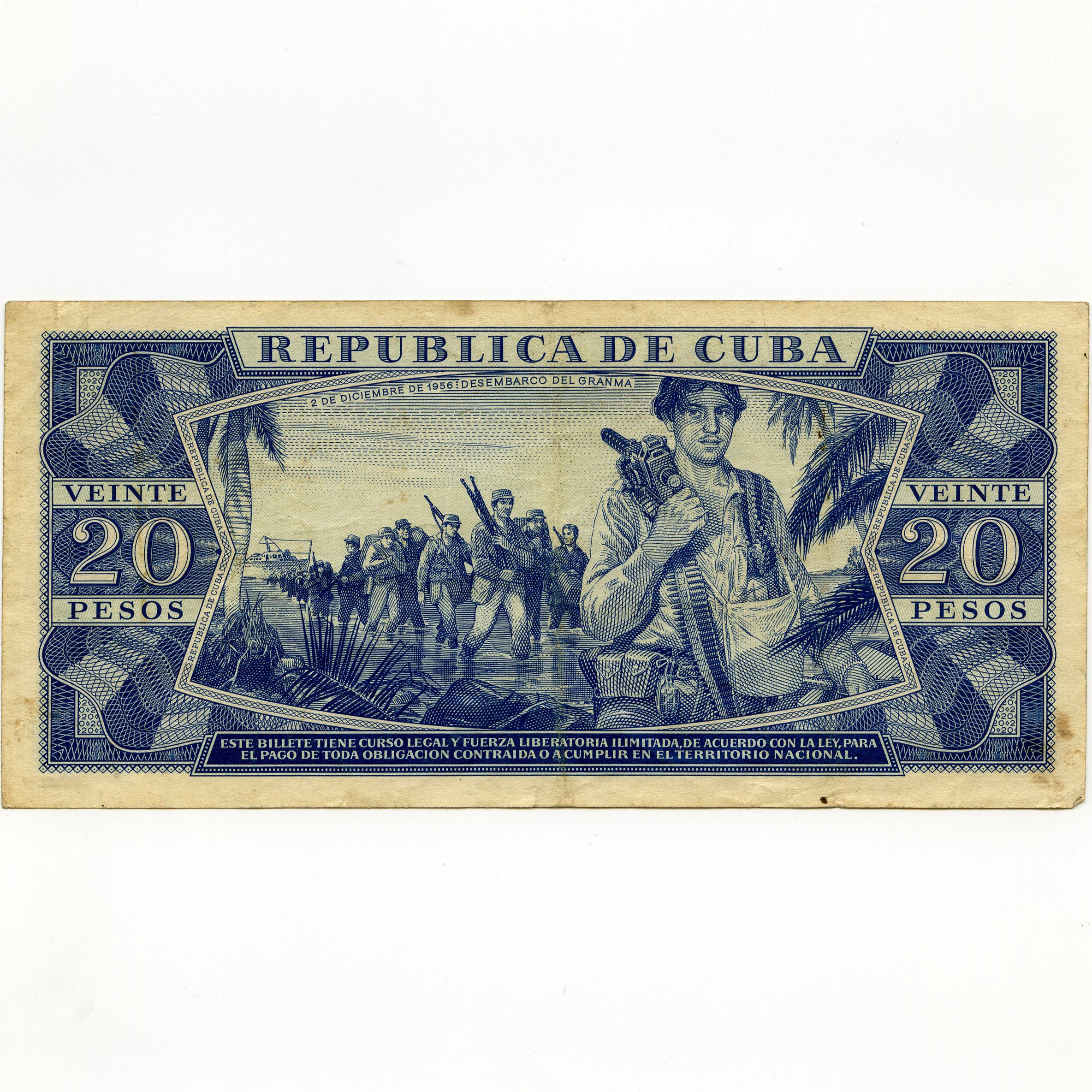 Cuba - 20 Pesos - GA26 281549 revers