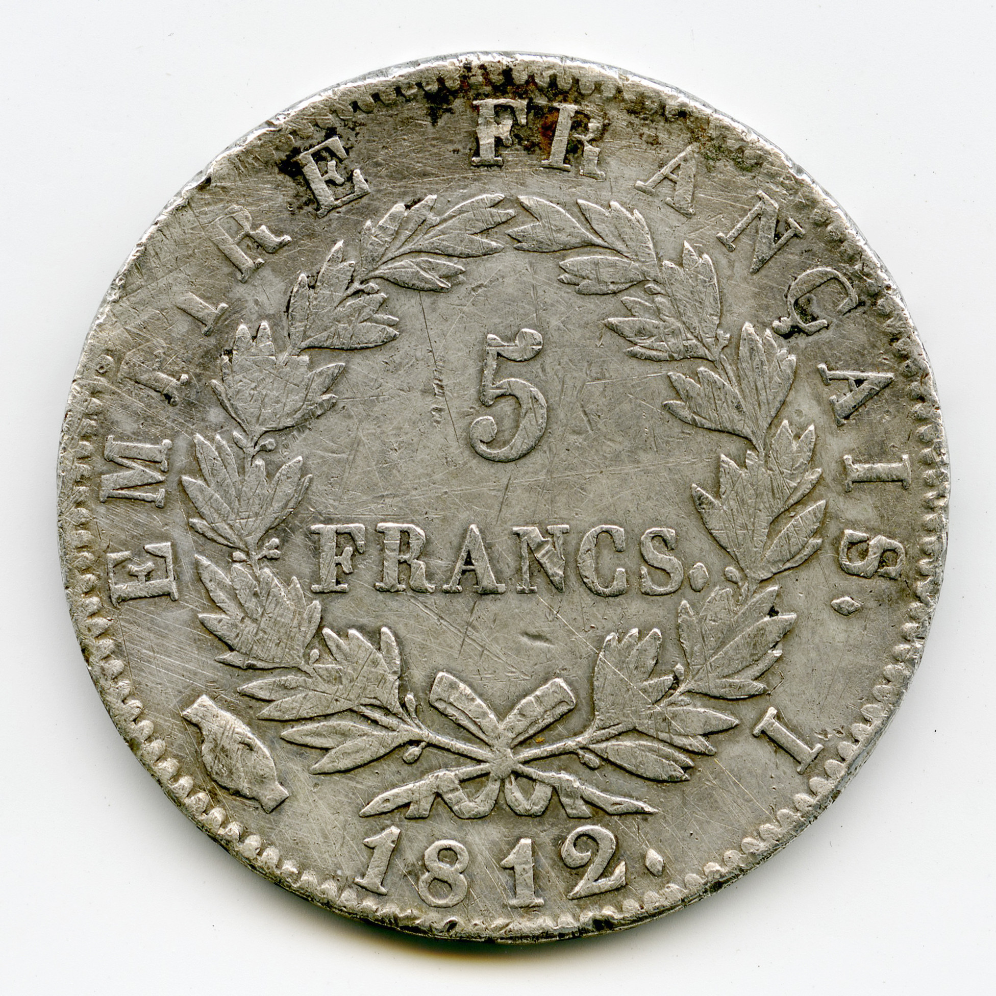 Napoléon Ier - 5 Francs - 1812 - Limoges revers