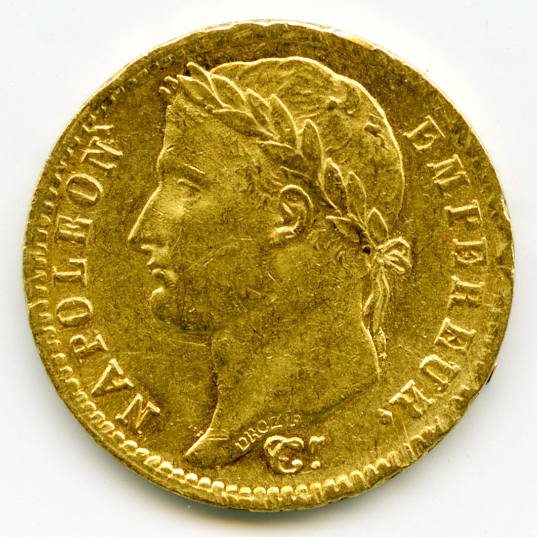 Napoléon Ier - 20 Francs - 1813 A avers