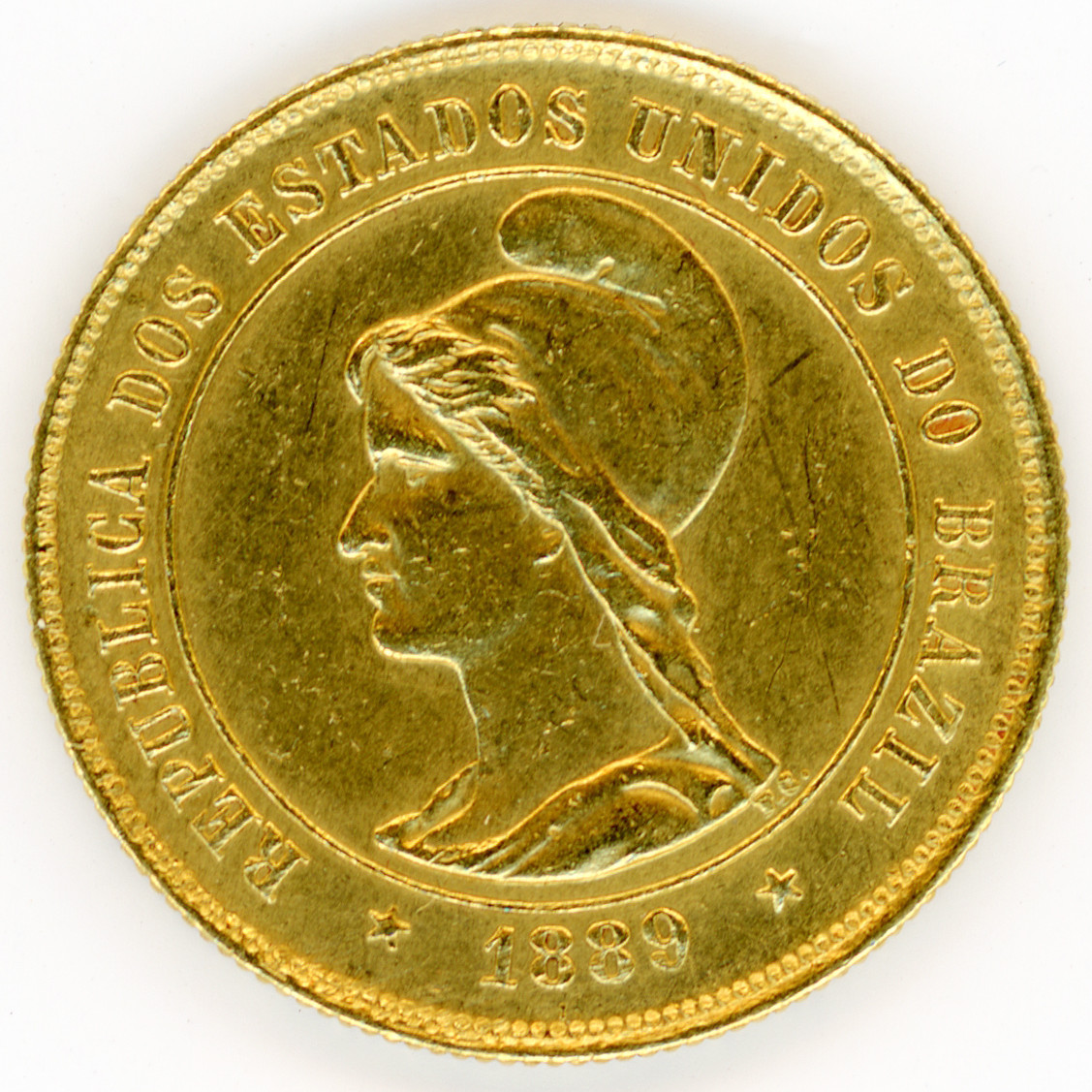 Brésil - 10 000 Reis - 1889 avers