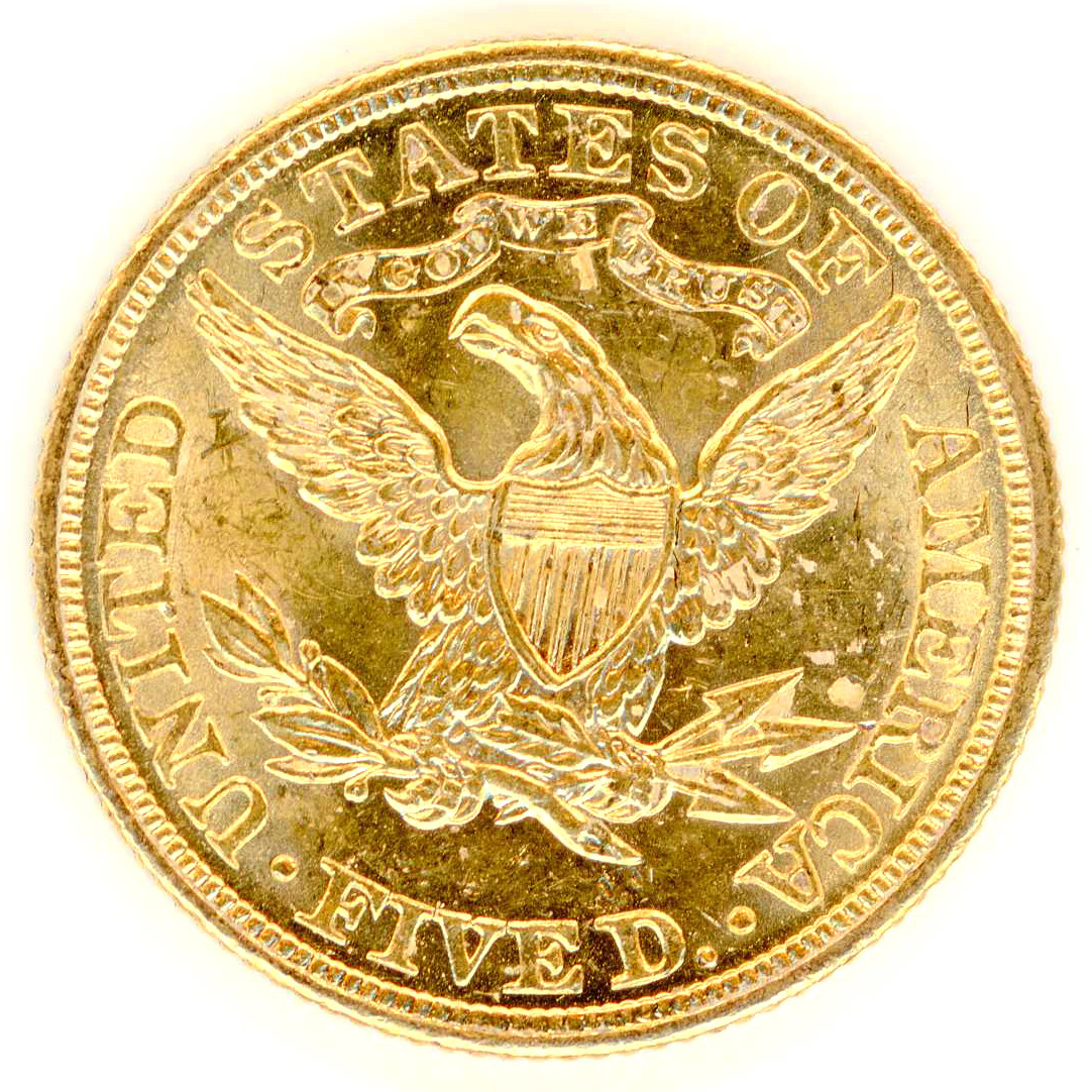 USA - 5 Dollars - 1907 revers