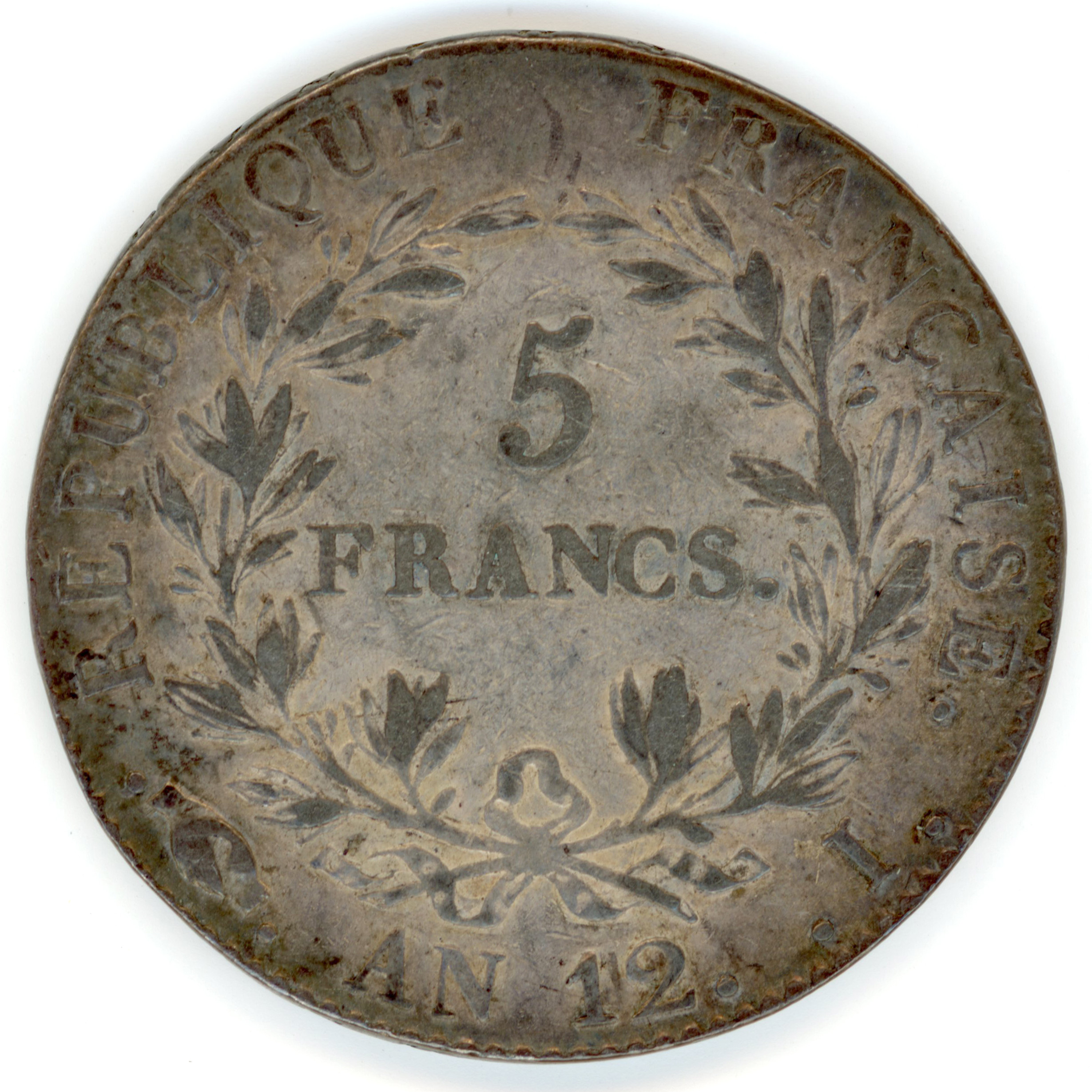 Napoléon Empereur - 5 Francs - An 12 I revers