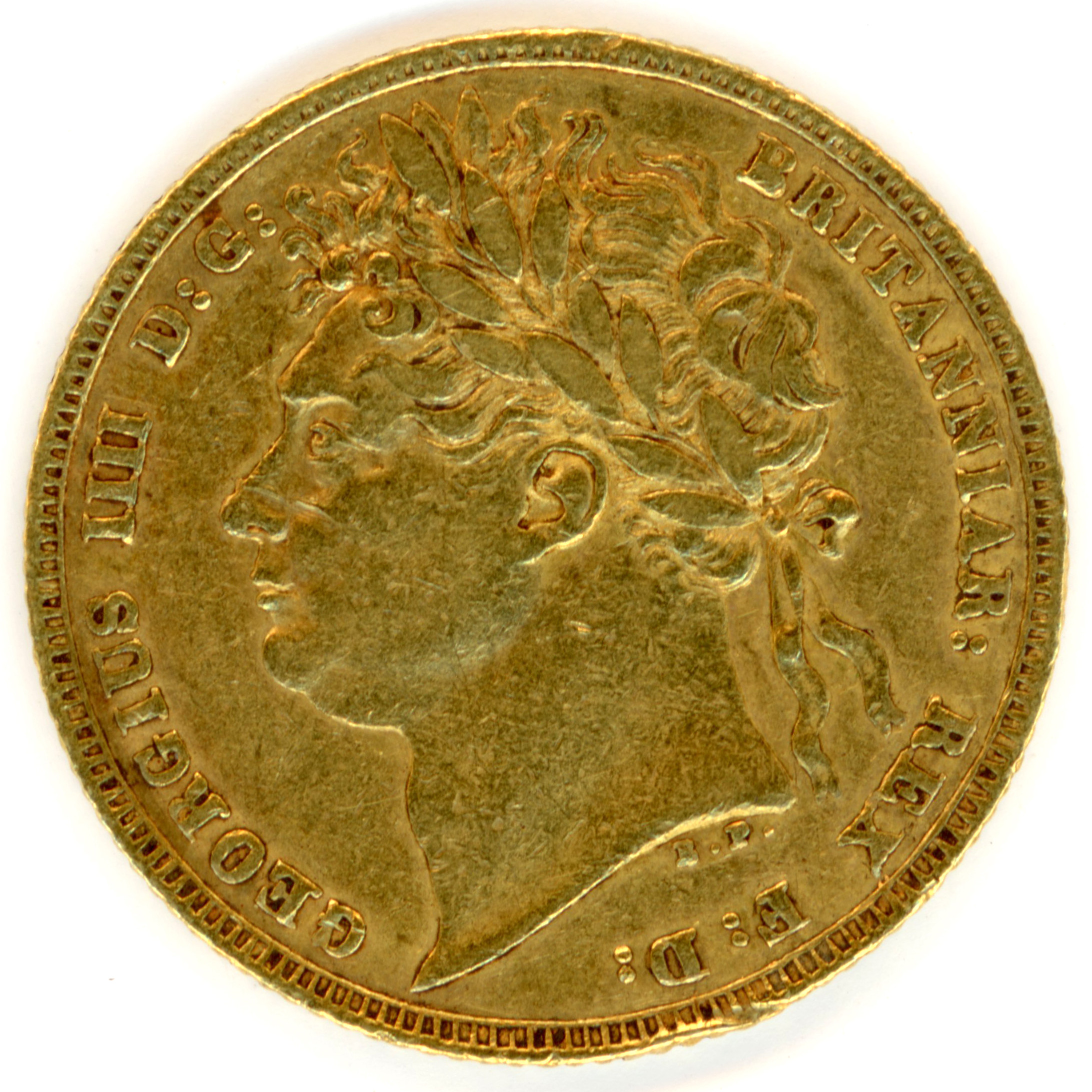 Grande-Bretagne - 1 Souverain - 1821 avers