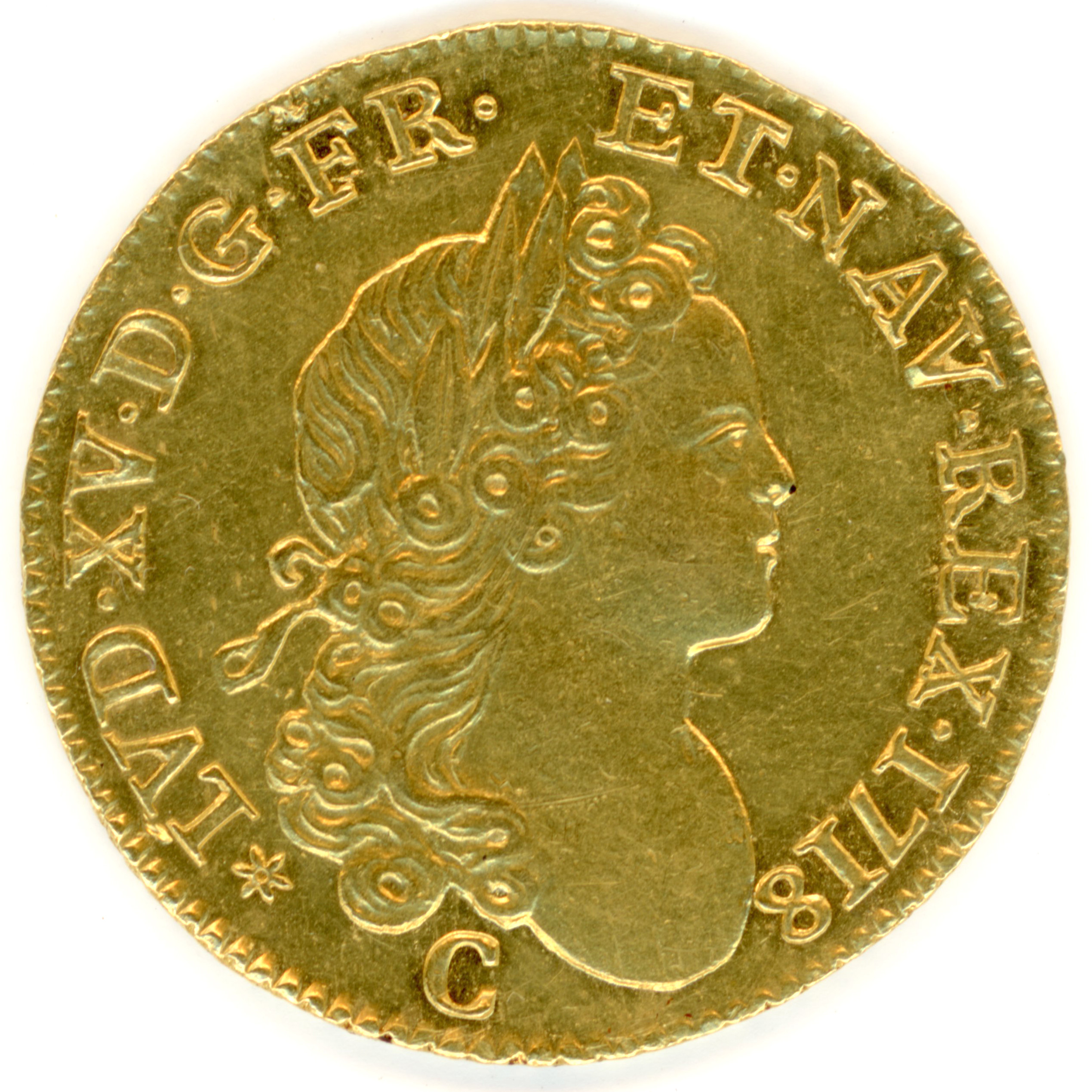 Louis XV - Louis d'or à la croix de Malte - 1718 C avers