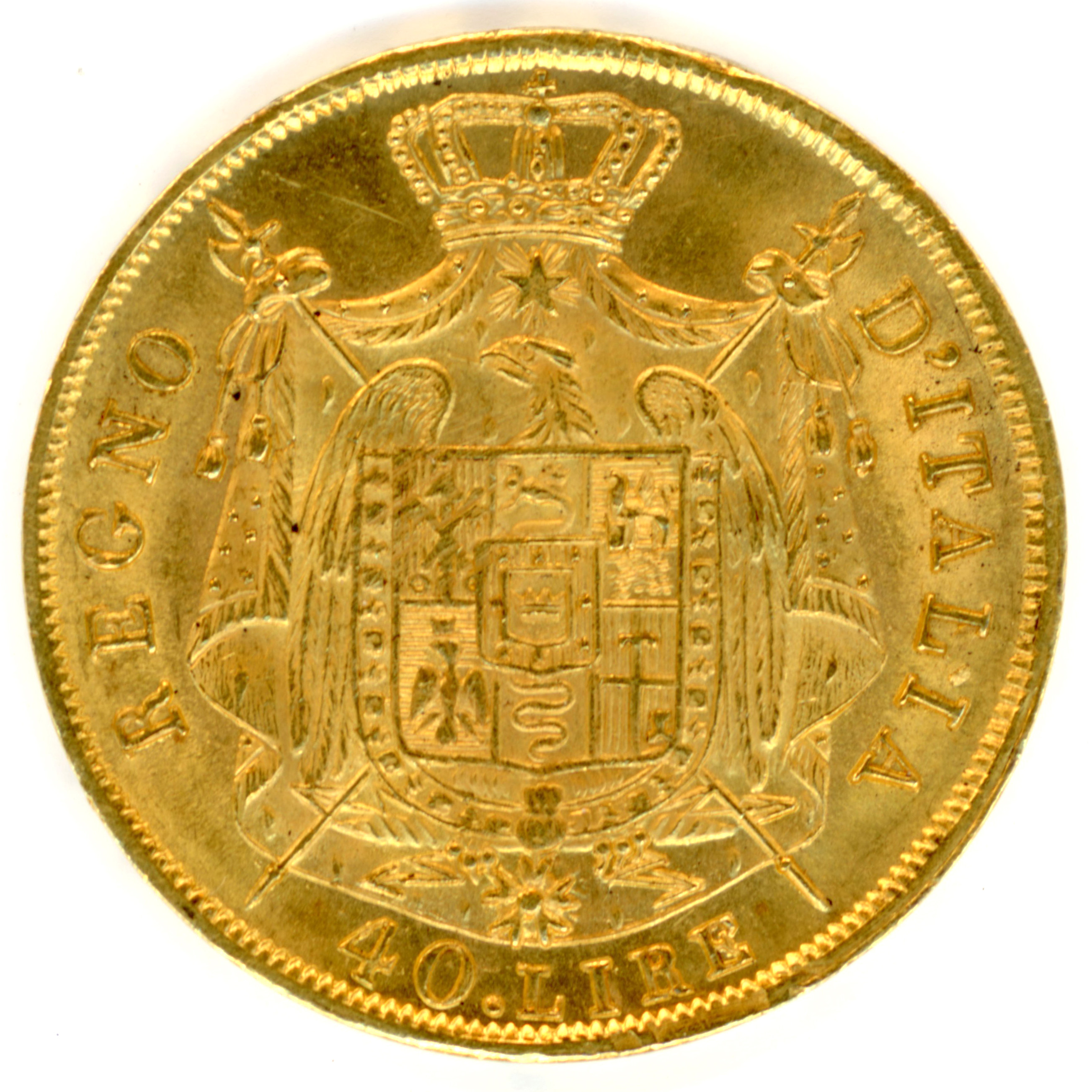 Italie - 40 Lire - 1810 Milan revers