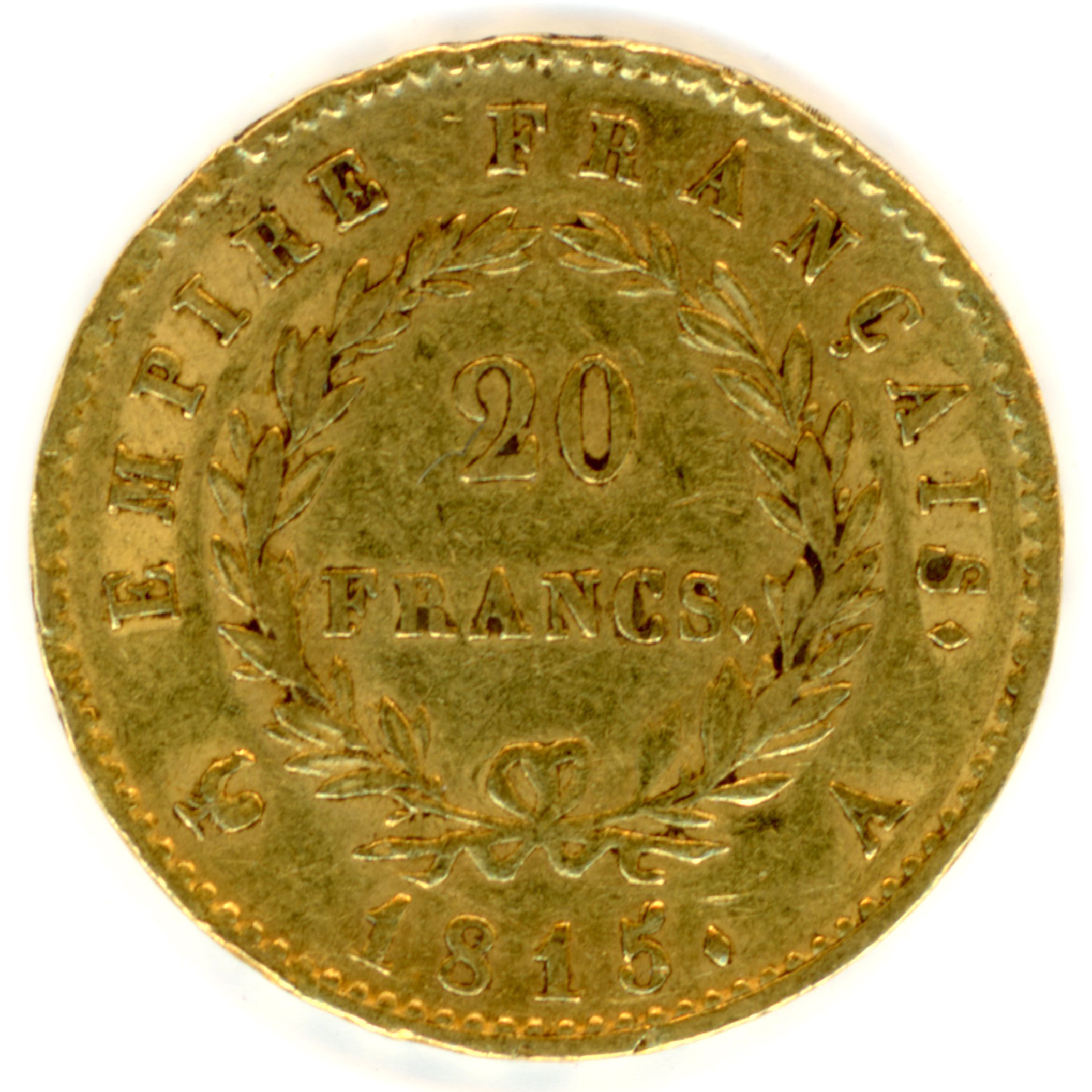 Napoléon Ier - 20 Francs 1815 A revers