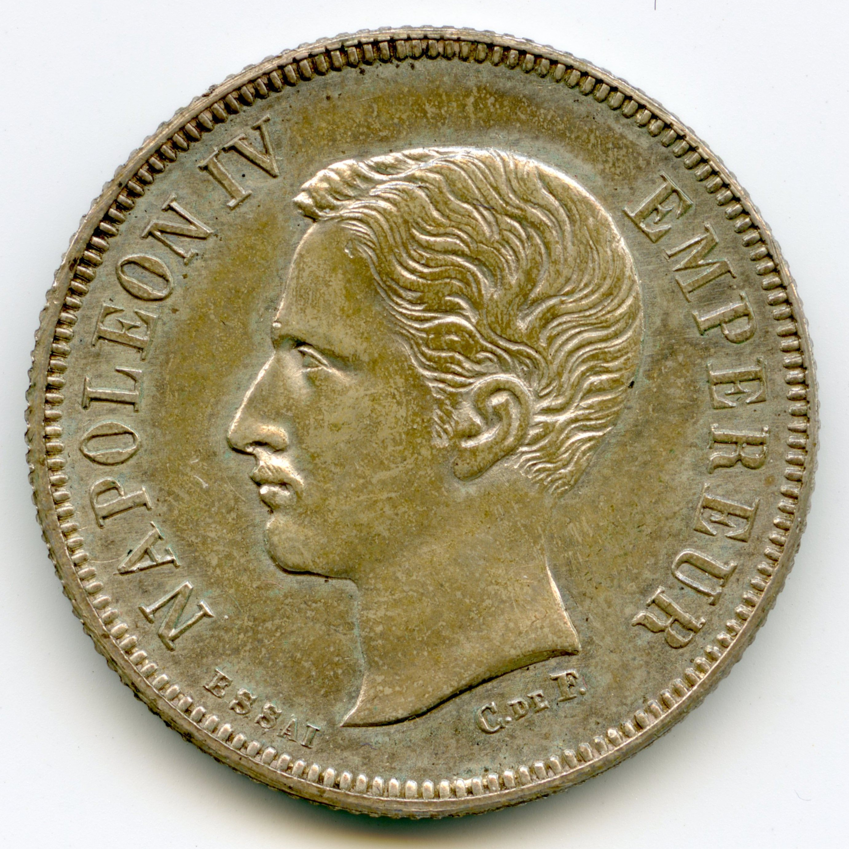 Napoléon IV - Essai de 2 Francs - 1874 avers