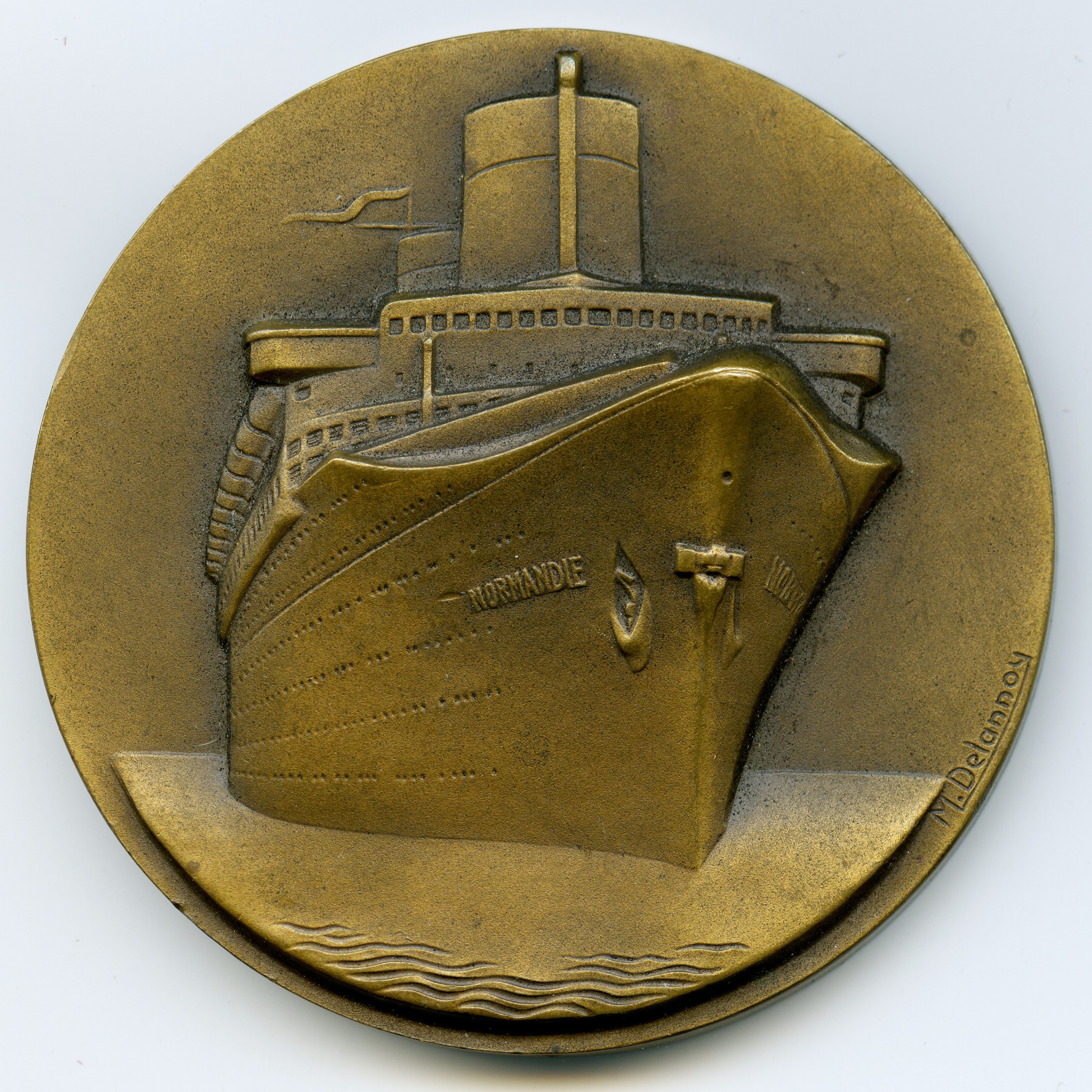 Le Normandie - Médaille Bronze - 1935 avers