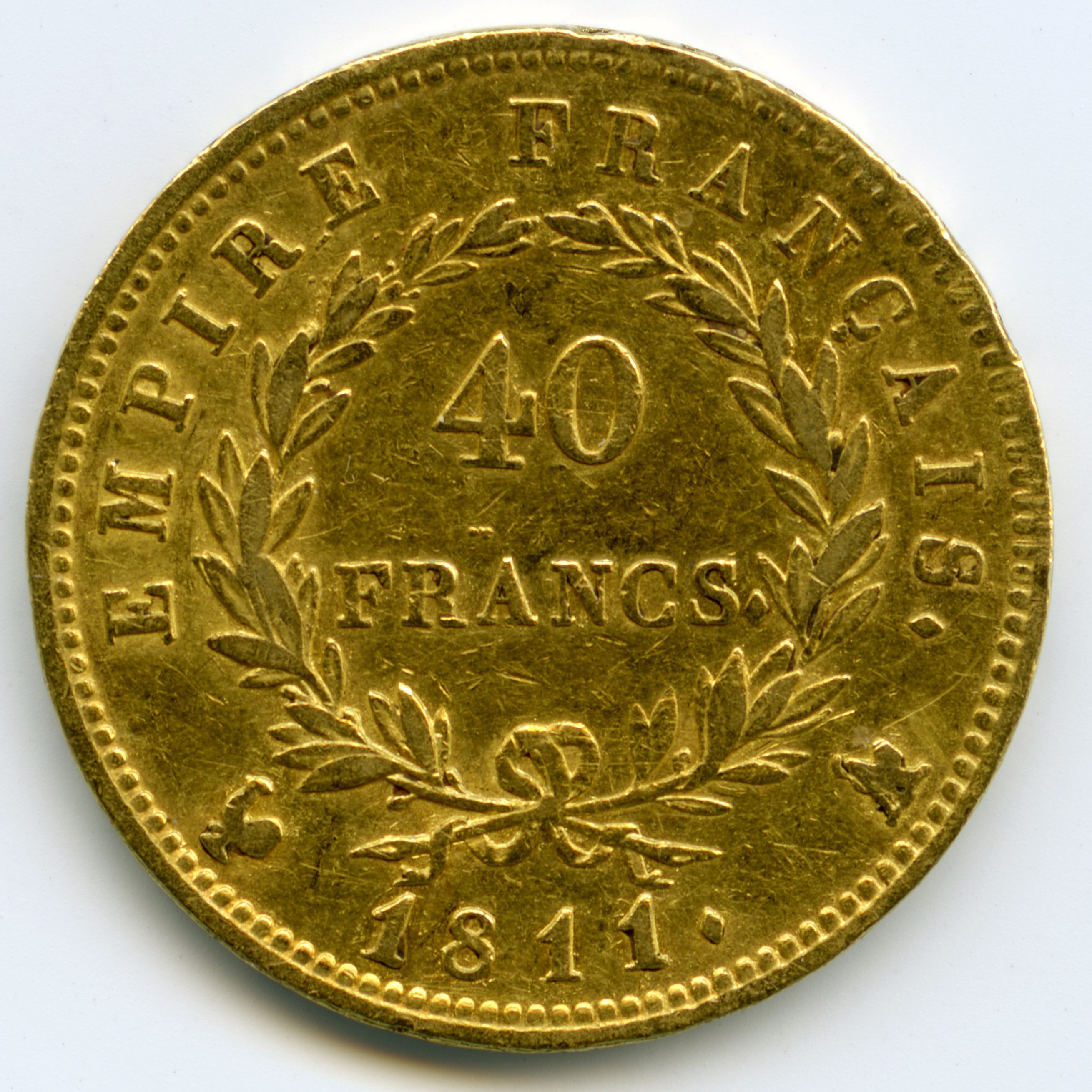 Napoléon Ier - 40 Francs - 1811 A revers