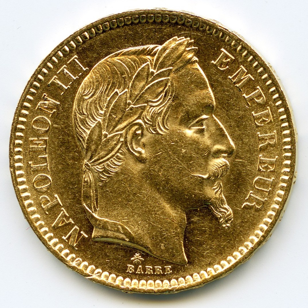 Napoléon III - 20 Francs - 1862 A avers
