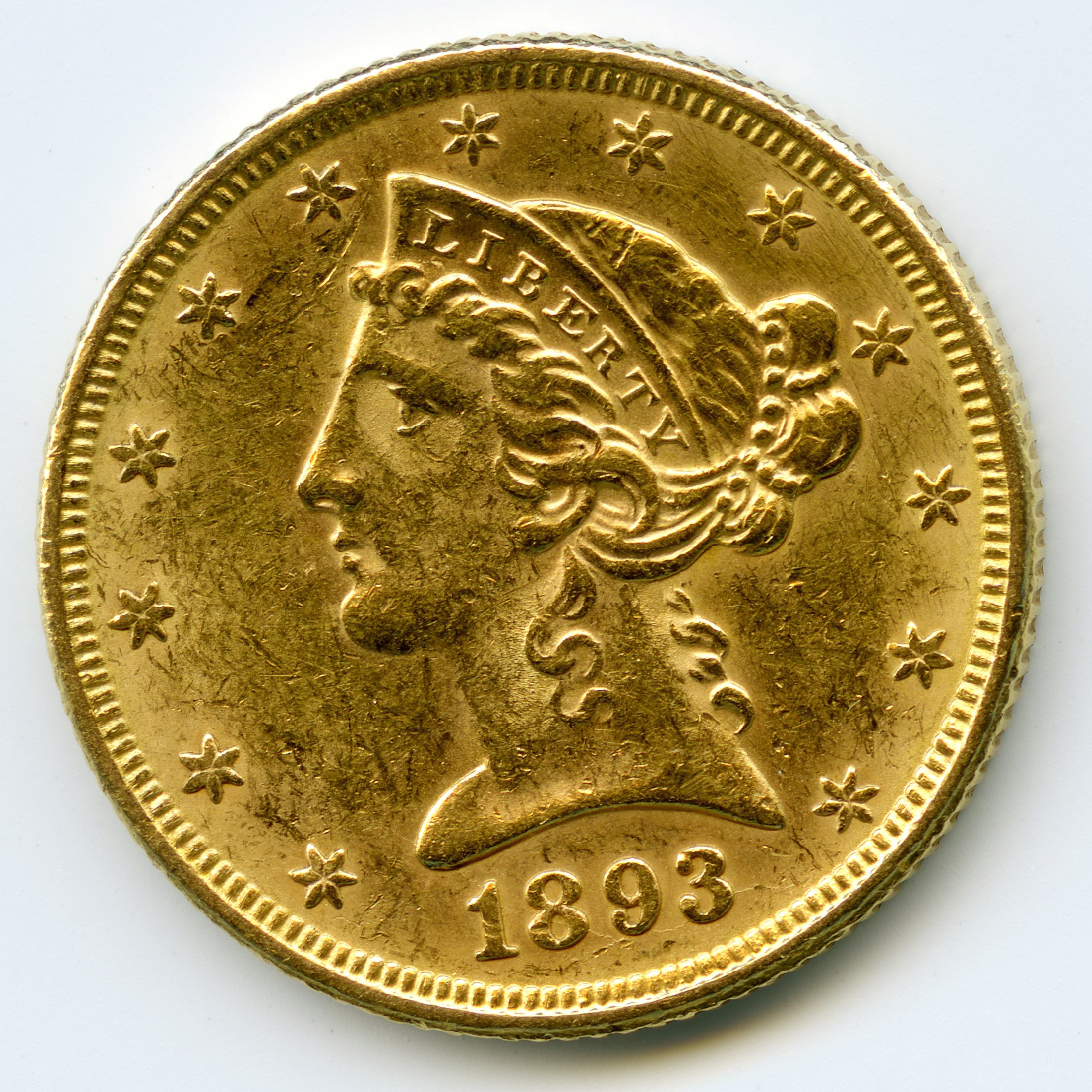 USA - 5 Dollars - 1893 avers
