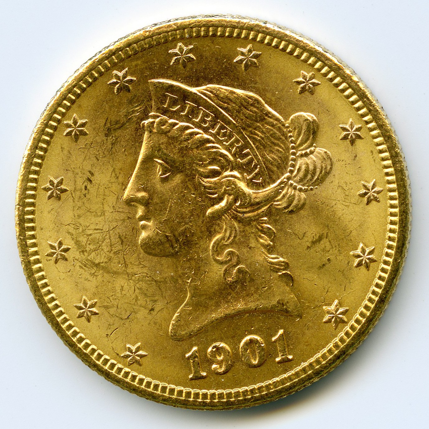 USA - 10 DOLLARS - 1901 S avers