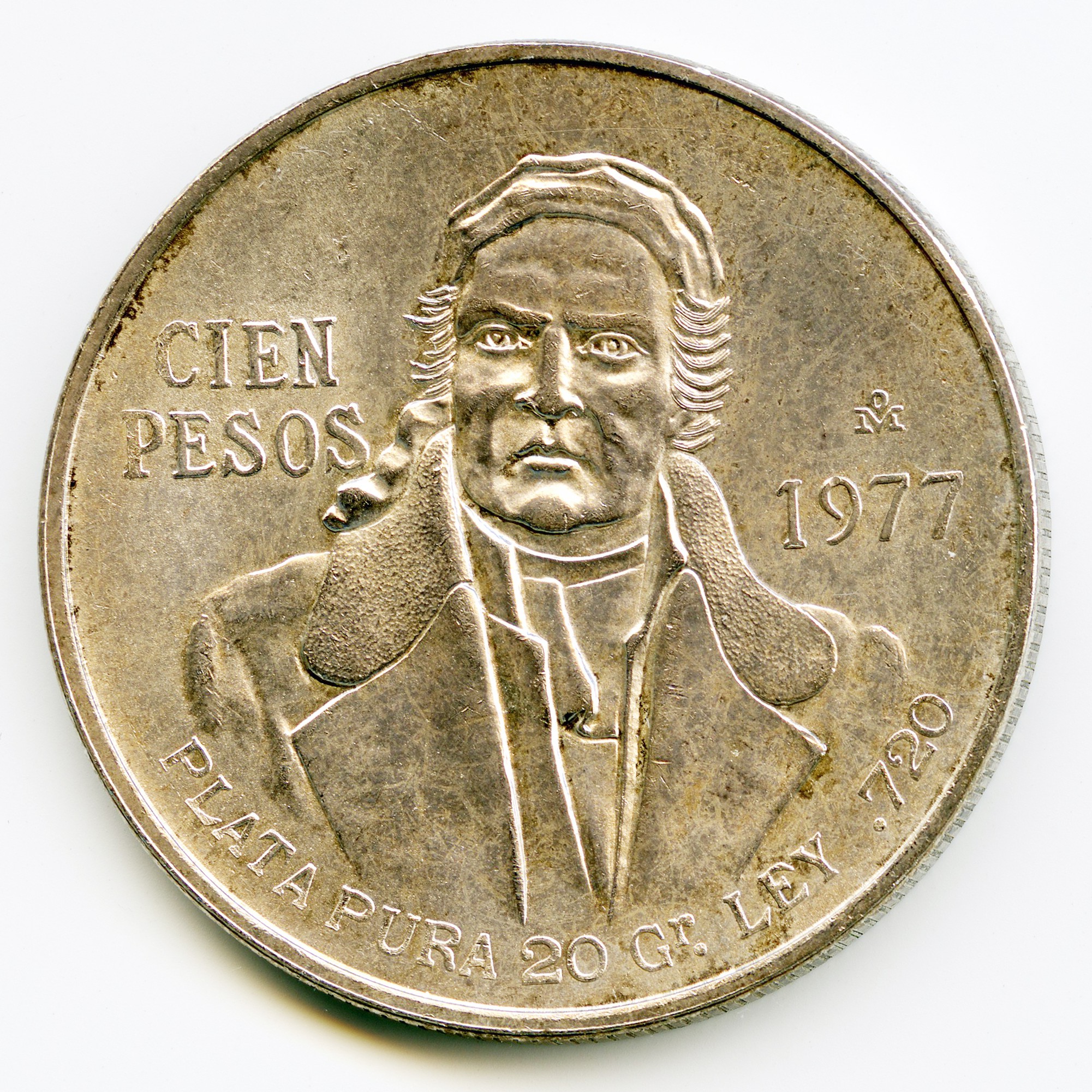 Mexique - 100 Pesos - 1977 avers