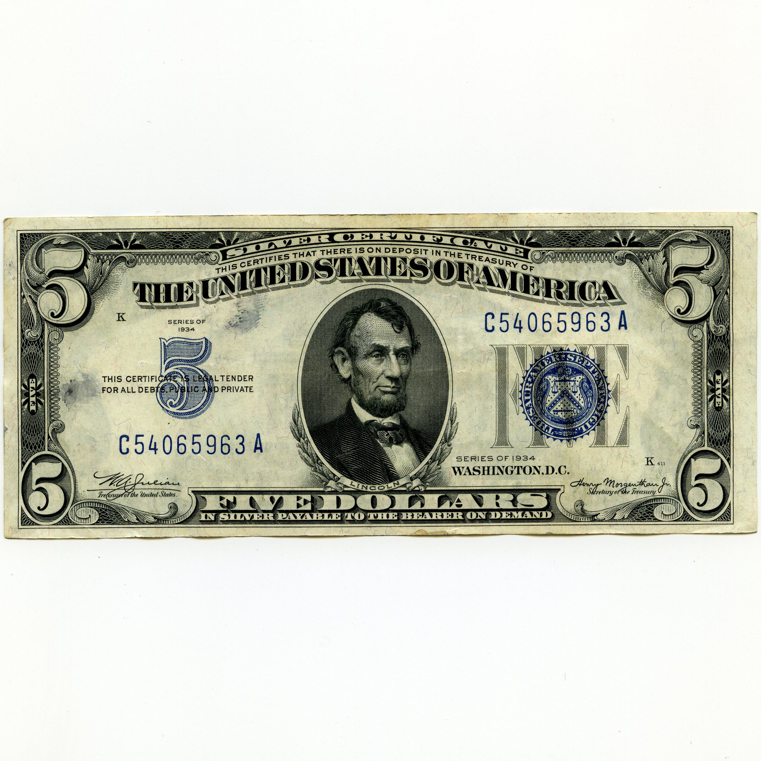 USA - 5 Dollars - C54065963 avers